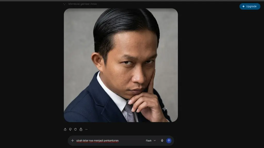 Hasil Gemini Ai edit foto