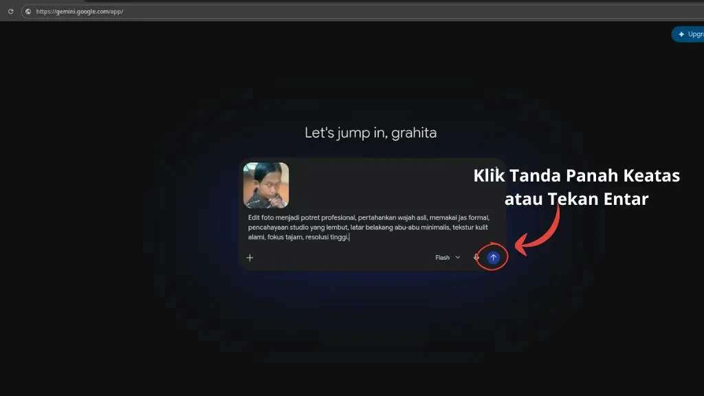 Tombol Chat Gemini Ai
